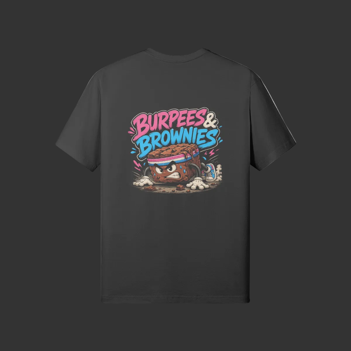 Camiseta Burpees & Brownies sweat&sweets - vista trasera, otro color